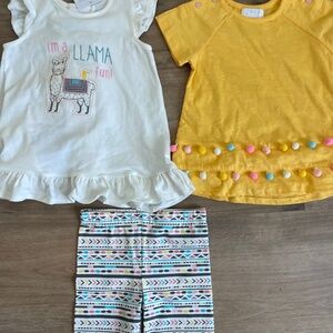 Bundle of girls mix and match set size 3t